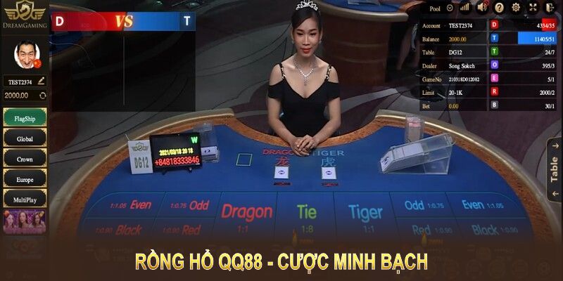 Rồng Hổ QQ88 do nhà cái bảo chứng đem lại cược minh bạch