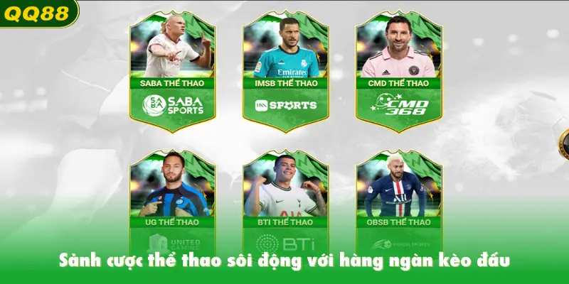 Sảnh cược thể thao sôi động với hàng ngàn kèo đấu